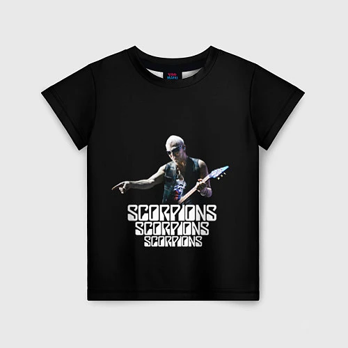 Детская футболка Scorpions / 3D-принт – фото 1
