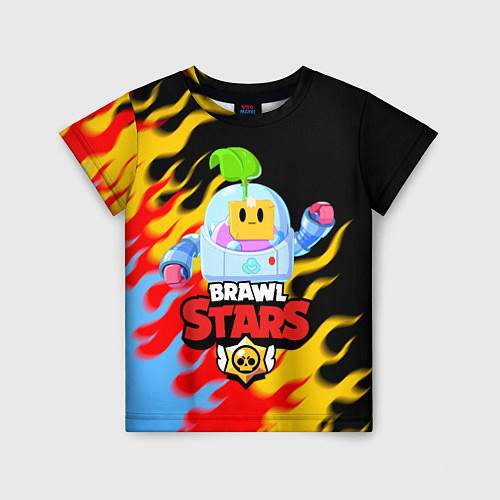 Детская футболка BRAWL STARS SPROUT / 3D-принт – фото 1