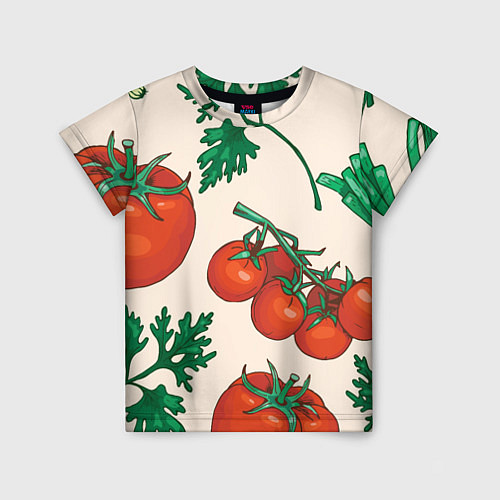 Детская футболка Летние овощи / 3D-принт – фото 1