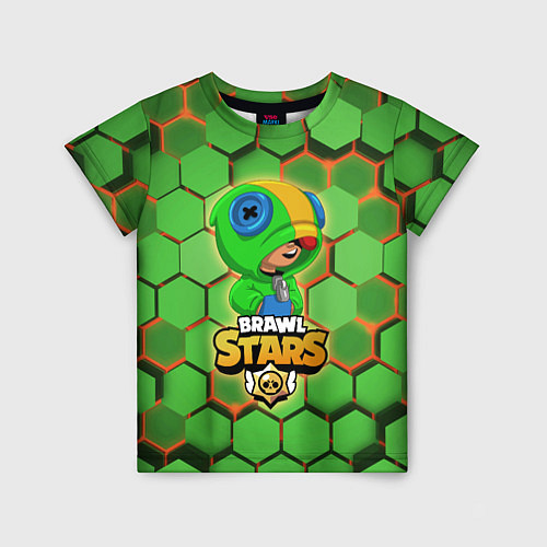 Детская футболка Leon Brawl Stars / 3D-принт – фото 1