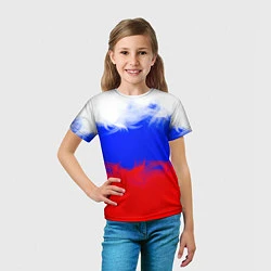 Футболка детская Россия, цвет: 3D-принт — фото 2