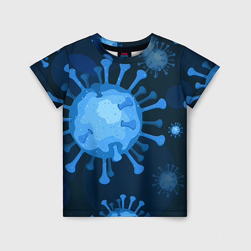 Детская футболка Сorona virus infection / 3D-принт – фото 1