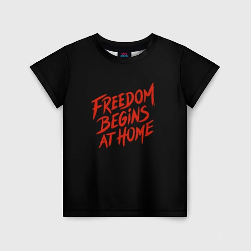 Детская футболка Freedom / 3D-принт – фото 1