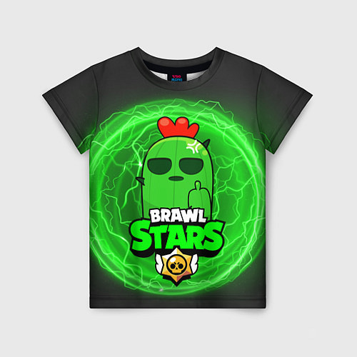 Детская футболка Brawl Stars SPIKE / 3D-принт – фото 1