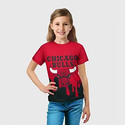 Футболка детская Chicago Bulls, цвет: 3D-принт — фото 2
