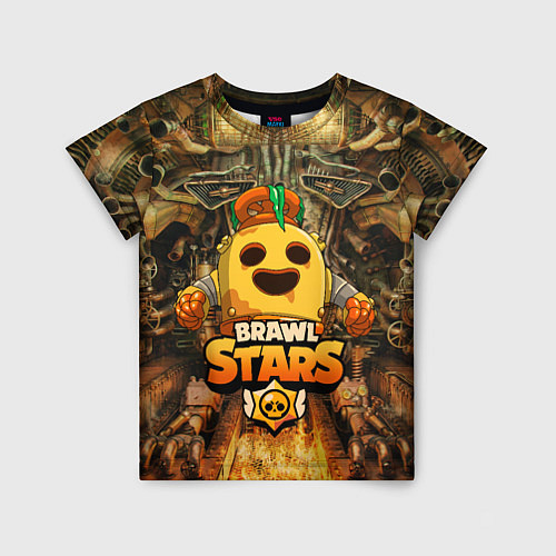 Детская футболка Brawl Stars Robot Spike / 3D-принт – фото 1