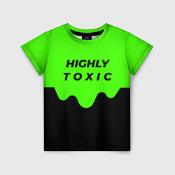 Футболка детская HIGHLY toxic 0 2, цвет: 3D-принт