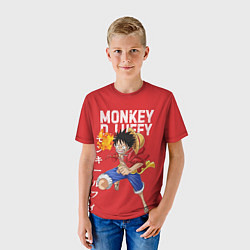 Футболка детская Monkey D Luffy, цвет: 3D-принт — фото 2