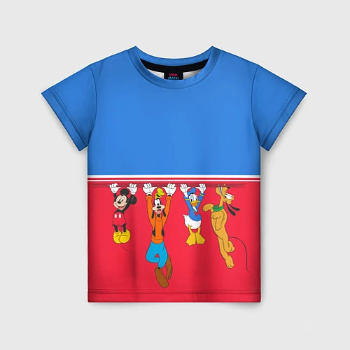 Детская футболка Диснеевские друзья / 3D-принт – фото 1