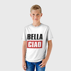 Футболка детская Bella Ciao, цвет: 3D-принт — фото 2