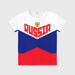 Футболка детская Russia, цвет: 3D-принт
