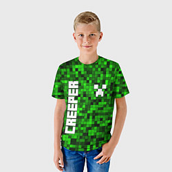 Футболка детская MINECRAFT CREEPER, цвет: 3D-принт — фото 2