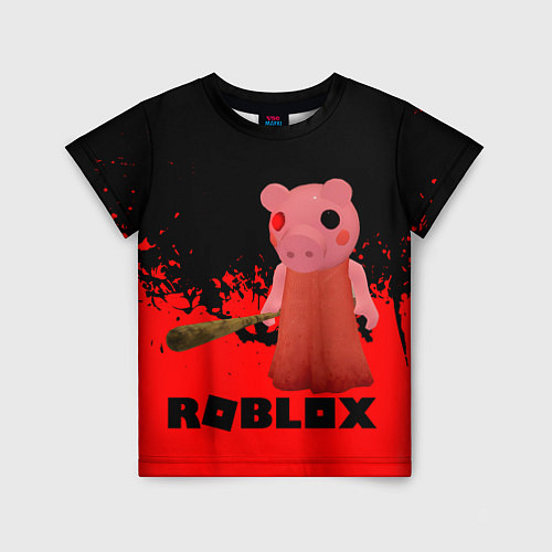 Детская футболка Roblox Piggy / 3D-принт – фото 1