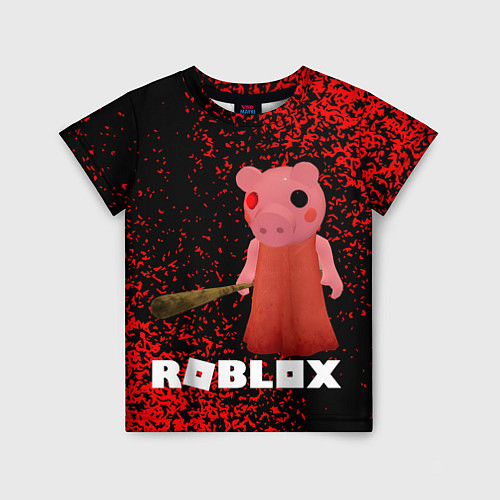Детская футболка Roblox Piggy / 3D-принт – фото 1