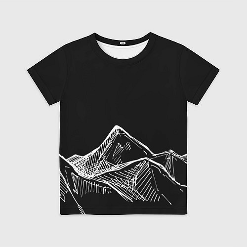 Детская футболка Горы / 3D-принт – фото 1