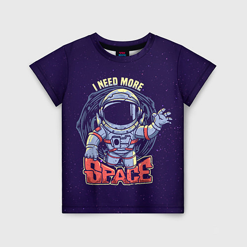 Детская футболка I NEED MORE SPACE Z / 3D-принт – фото 1