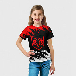 Футболка детская DODGE, цвет: 3D-принт — фото 2