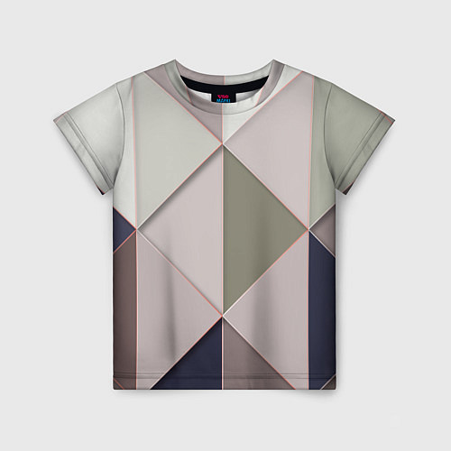 Детская футболка Треугольники / 3D-принт – фото 1