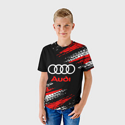 Футболка детская AUDI, цвет: 3D-принт — фото 2