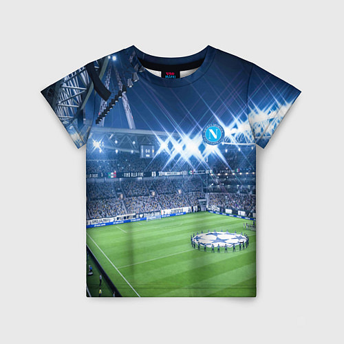 Детская футболка FC NAPOLI / 3D-принт – фото 1