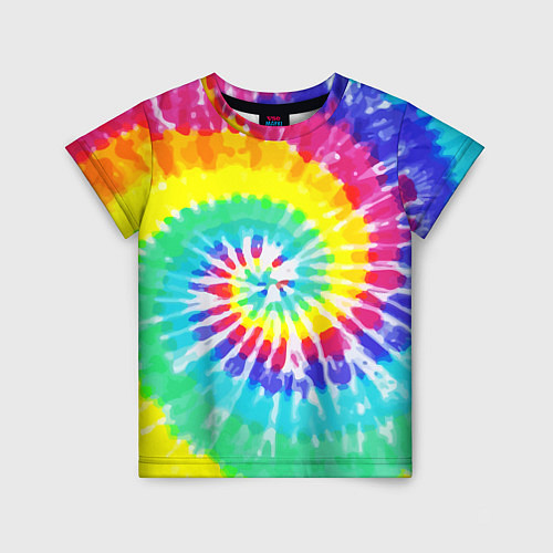 Детская футболка TIE-DYE СТЕНА / 3D-принт – фото 1