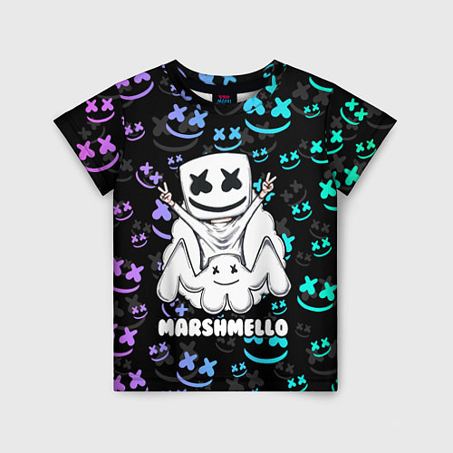 Детская футболка MARSHMELLO / 3D-принт – фото 1