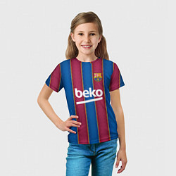 Футболка детская FC Barcelona 2021, цвет: 3D-принт — фото 2