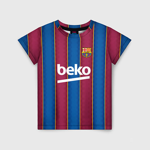 Детская футболка FC Barcelona 2021 / 3D-принт – фото 1
