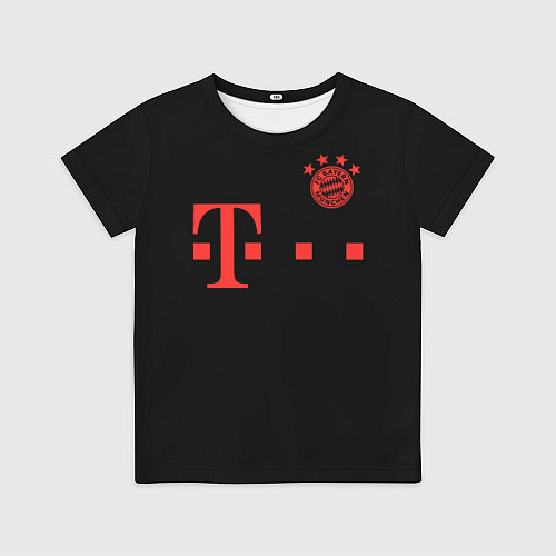 Детская футболка FC Bayern Munchen 20-21 - black / 3D-принт – фото 1