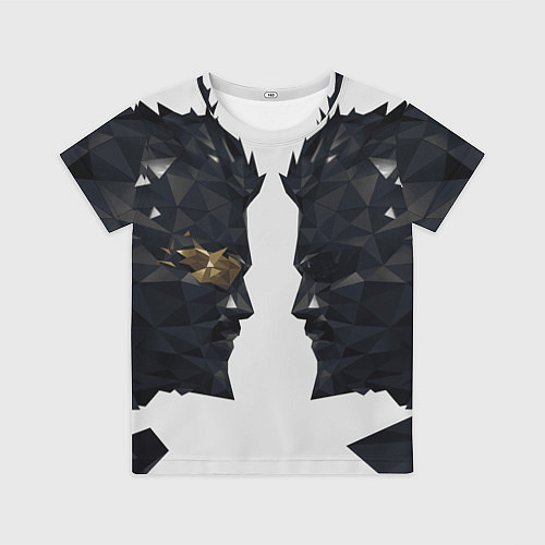 Детская футболка Отражение Адама Дженсена Deus Ex / 3D-принт – фото 1