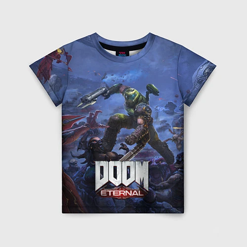 Детская футболка Doom Eternal The Ancient Gods / 3D-принт – фото 1