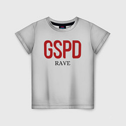 Футболка детская GSPD rave, цвет: 3D-принт