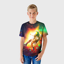 Футболка детская Космонавт D, цвет: 3D-принт — фото 2