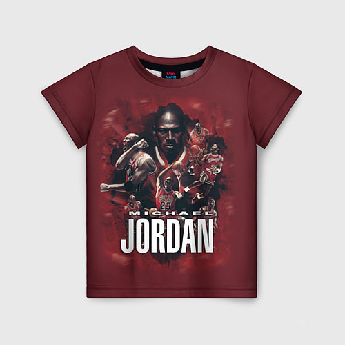 Детская футболка MICHAEL JORDAN / 3D-принт – фото 1
