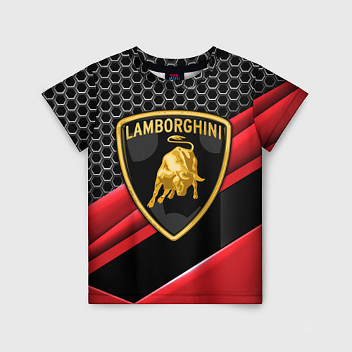 Детская футболка Lamborghini / 3D-принт – фото 1