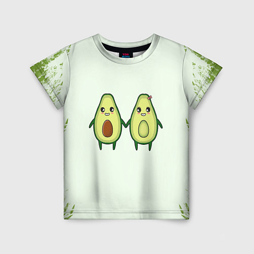 Детская футболка Авокадо / 3D-принт – фото 1