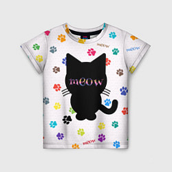 Футболка детская Meow, цвет: 3D-принт