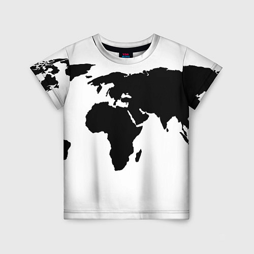 Детская футболка Весь мир / 3D-принт – фото 1