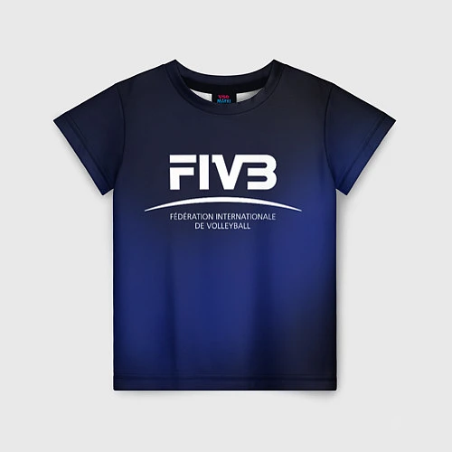 Детская футболка FIVB Volleyball / 3D-принт – фото 1