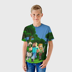 Футболка детская Minecraft, цвет: 3D-принт — фото 2