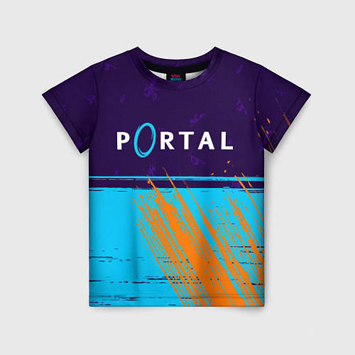 Детская футболка PORTAL ПОРТАЛ / 3D-принт – фото 1