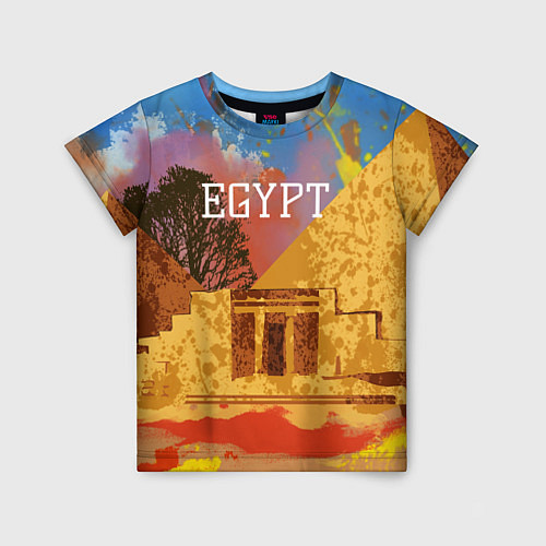 Детская футболка Египет Пирамида Хеопса / 3D-принт – фото 1