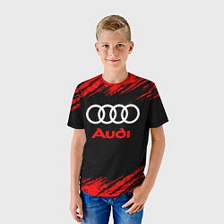 Футболка детская AUDI АУДИ, цвет: 3D-принт — фото 2