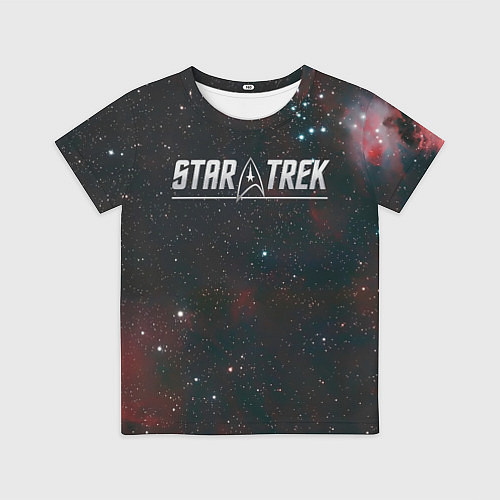 Детская футболка Startrek iron logo and space / 3D-принт – фото 1