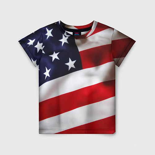 Детская футболка США USA / 3D-принт – фото 1