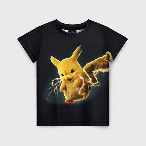 Детская футболка Pikachu Pika Pika / 3D-принт – фото 1