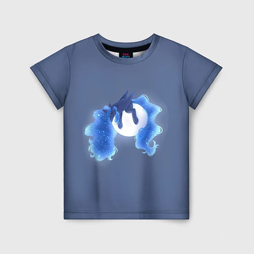 Детская футболка Спящая принцесса Луна / 3D-принт – фото 1