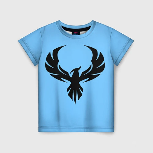 Детская футболка Птица феникс / 3D-принт – фото 1