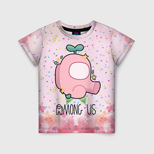Детская футболка Among Us girl / 3D-принт – фото 1