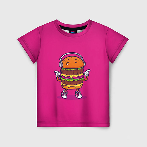 Детская футболка BURGER / 3D-принт – фото 1